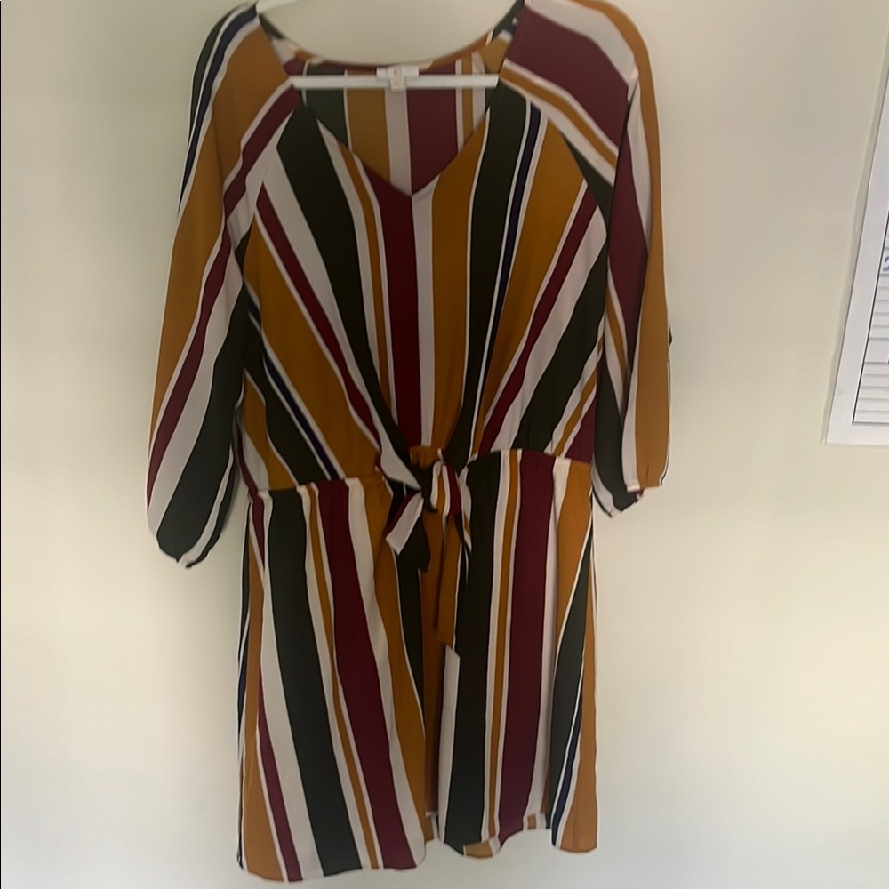 Striped Multicolor Women's Dress